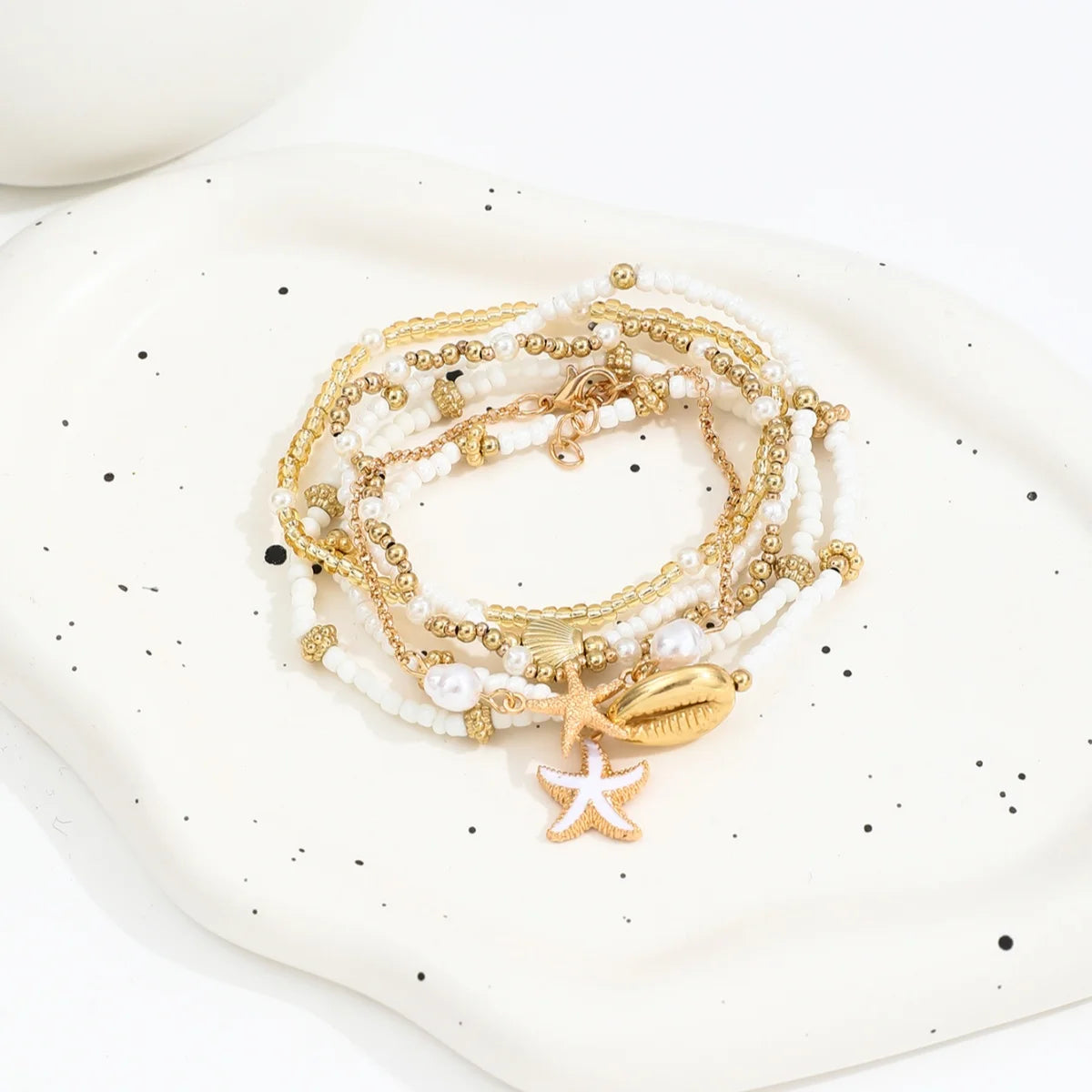 Coastal Bead Stack Bracelet Set